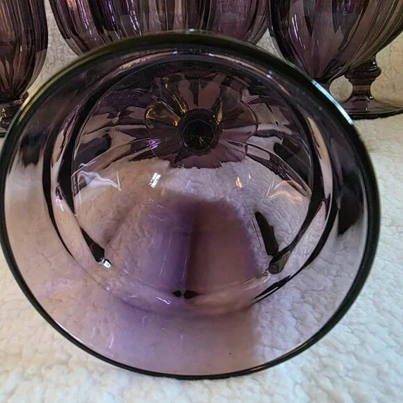 Libbey Duratuff Gibraltar Purple Goblets, Set of 8 - Picture 5 of 5